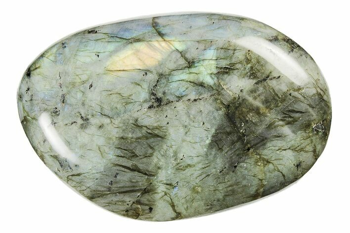 4.4" Flashy, Polished Labradorite Stone - Madagascar